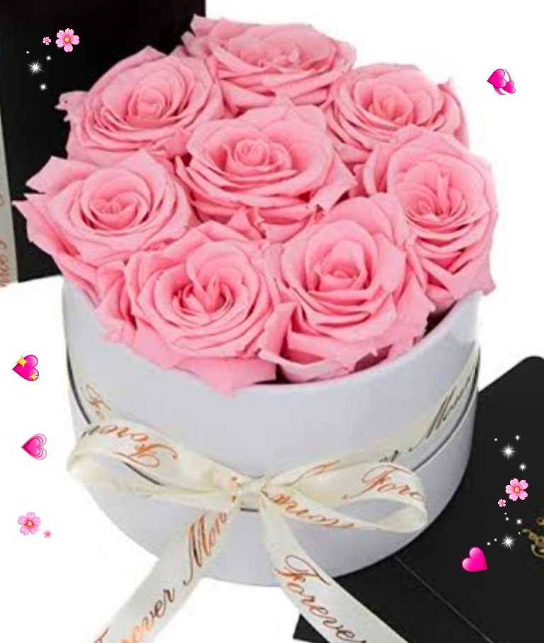 Blissful Pink Roses Box