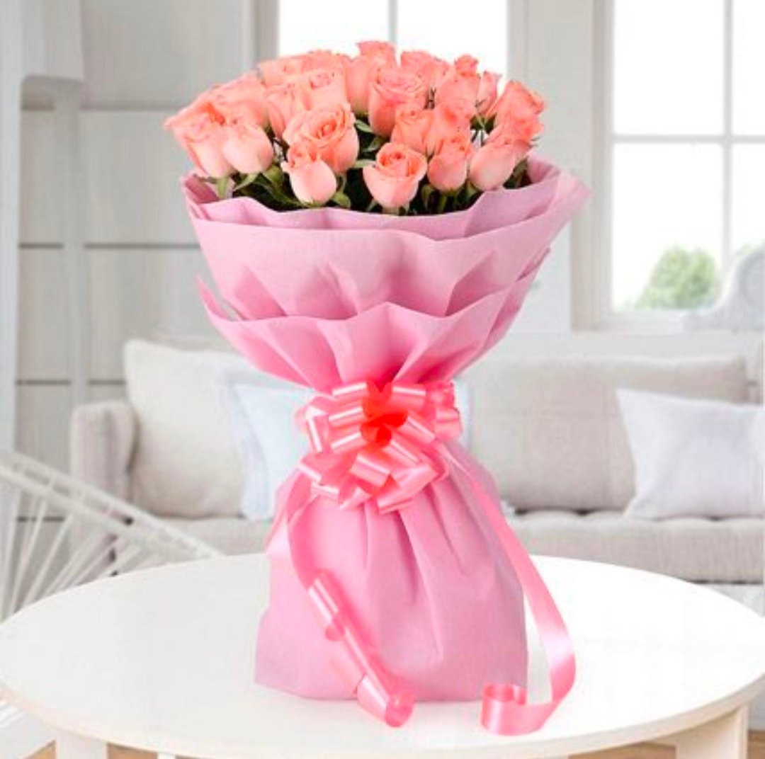 Vivid Pink Roses Bouquet